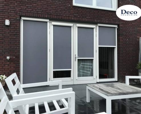 Windvaste screens met zonwerend doek in Oss | Deco Zonwering