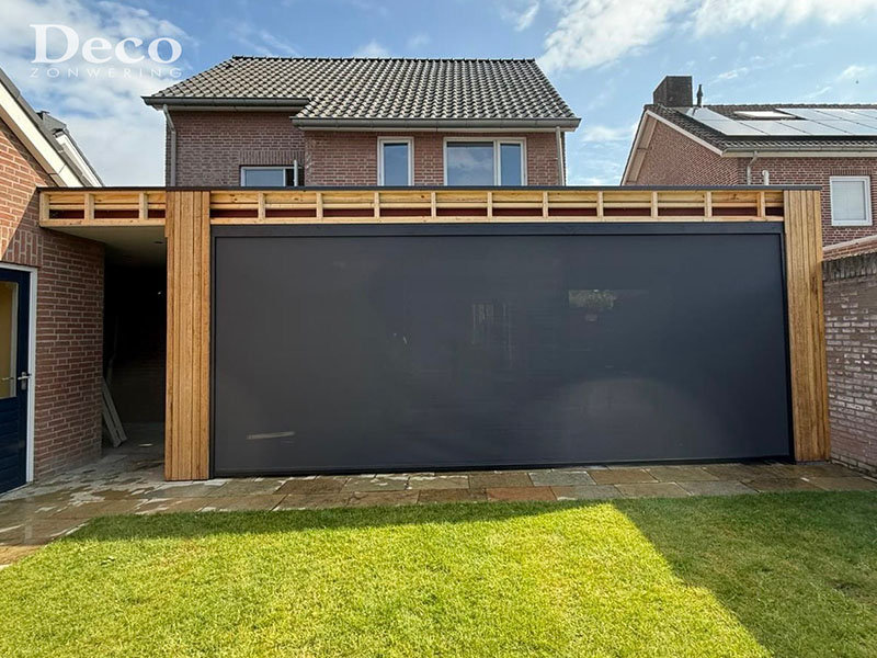 zonnescherm xl formaat voor overkapping