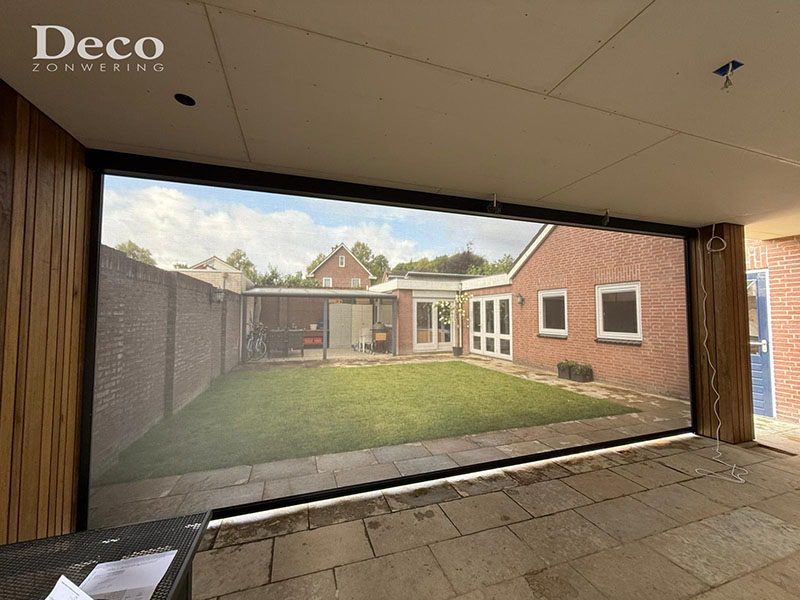 xl zonnescherm voor overkapping